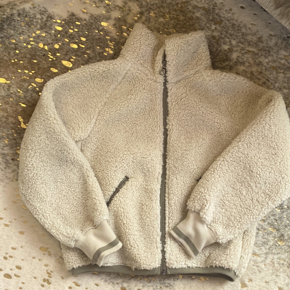 Joylab fleece bomber teddy coat